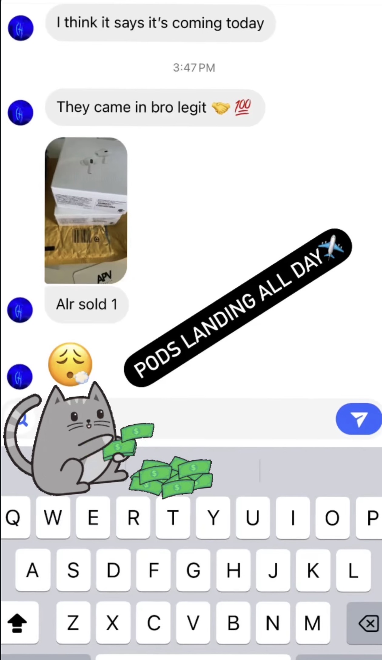 AirPods landing all day - sold immediately