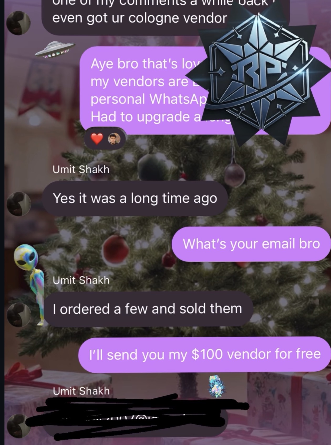 Ordered and sold cologne - customer success