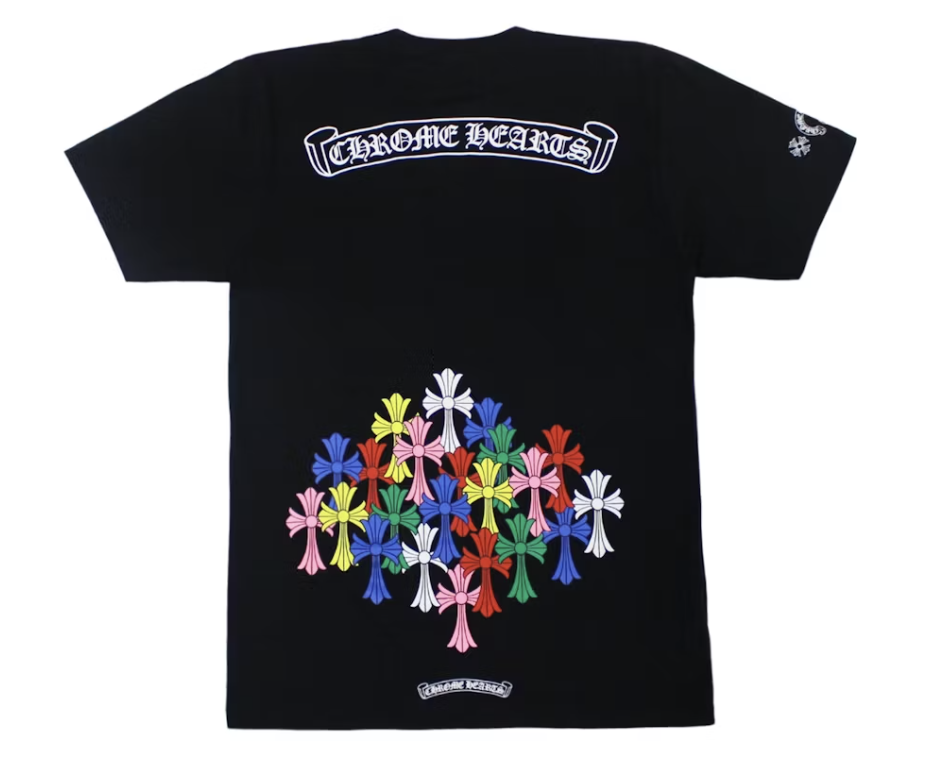 Chr0me Tee - Black Crosses Banner
